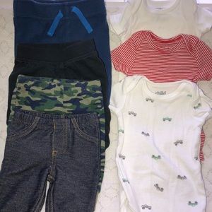 Short Sleeve Onsies and Pants Bundle